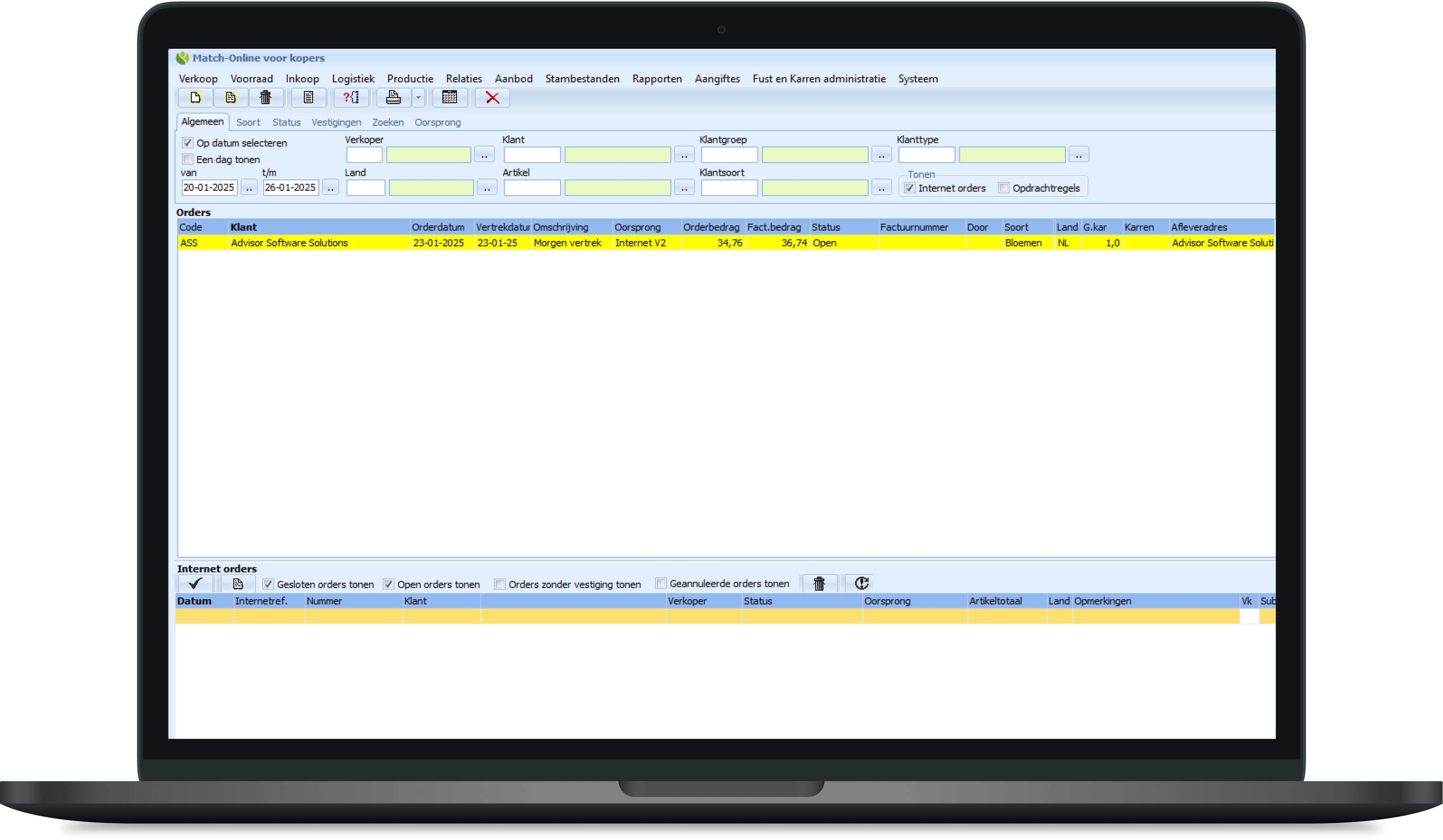 Afbeelding ERP systeem